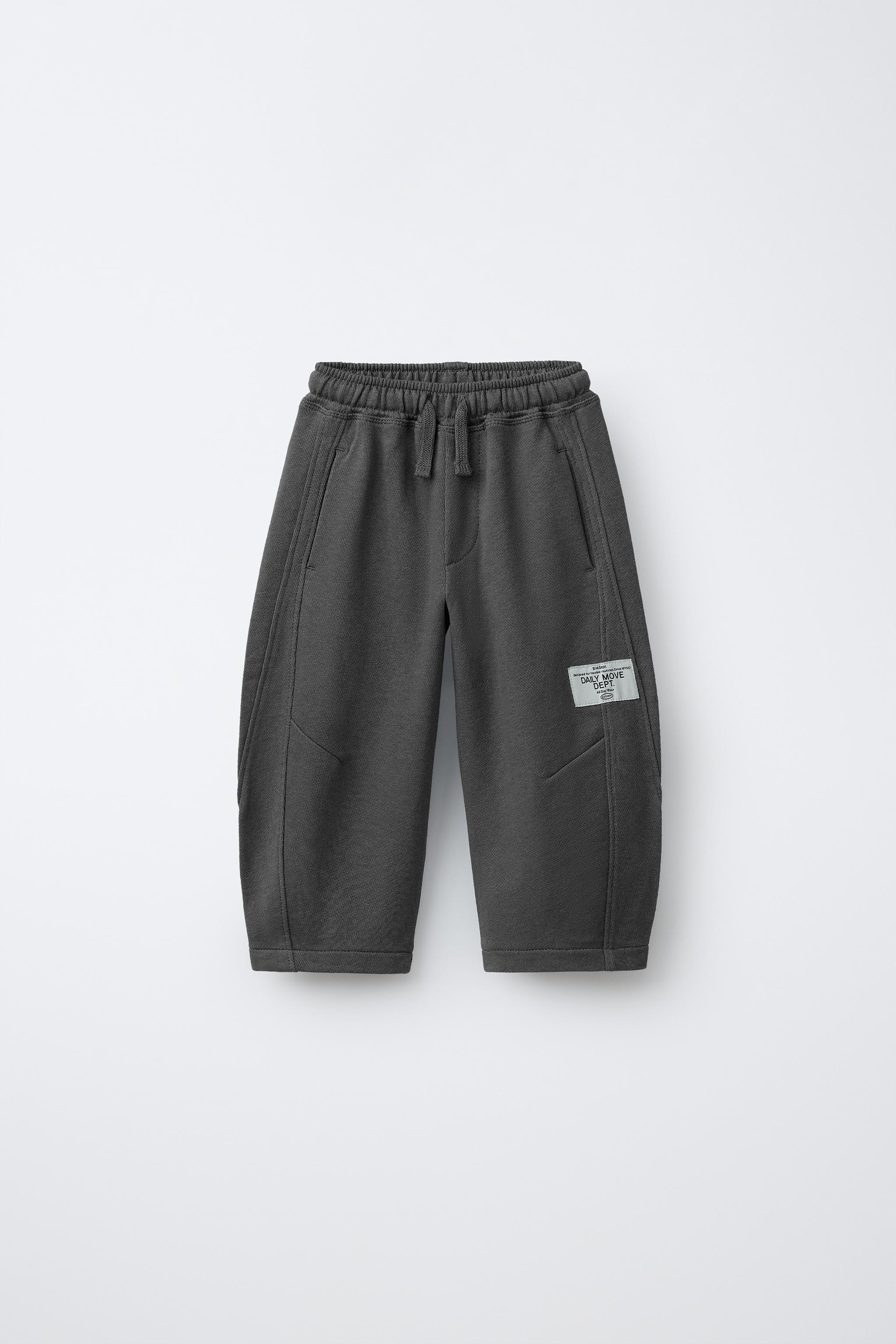 BARREL PLUSH PANTS WITH LABEL